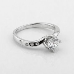 Серебряное кольцо с фианитами K111698, уточнюйте