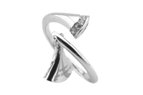 Серебряное кольцо с фианитами СК11077, уточнюйте