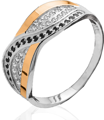 Серебряное женское кольцо "Binding", уточнюйте