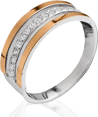 Серебряное женское кольцо "Suzanne", уточнюйте, Белый