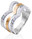 Серебряное женское кольцо "Gull", уточнюйте, Белый
