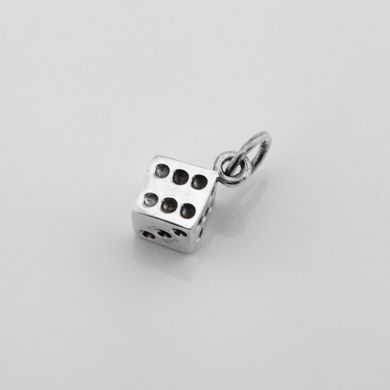 Серебряная подвеска Игральный кубик p13796-2