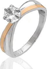 Серебряное женское кольцо "Instant", уточнюйте, Белый