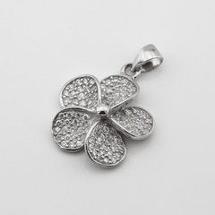 Серебряная подвеска Цветок p13865
