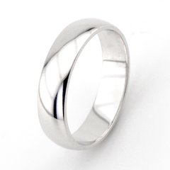 Серебряное обручальное кольцо (классика, 5мм) 19005s, уточнюйте