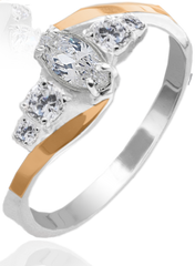 Серебряное женское кольцо "Marquis", уточнюйте, Белый