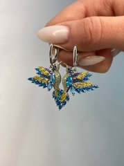 Серебряные сережки "Kolibri"