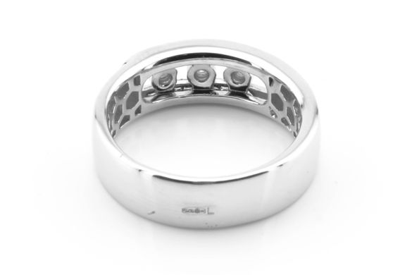Серебряное кольцо с фианитами СК11049, уточнюйте