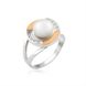 Серебряное женское кольцо "Luiza", уточнюйте, Белый