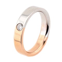 Золотое обручальное кольцо с бриллиантом (4,5 мм), уточнюйте