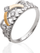 Серебряное женское кольцо "Tiara", уточнюйте, Белый