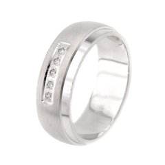 Серебряное обручальное кольцо 19008s-fia, уточнюйте