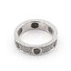 Серебряное кольцо с фианитами (черный родий) K11860, уточнюйте