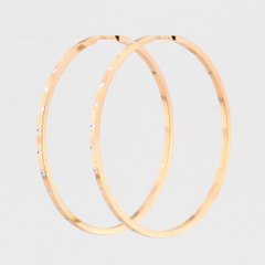 Золотые серьги-кольца (Диаметр 5 см) C121015