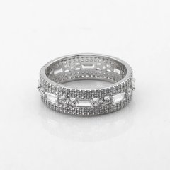 Серебряное кольцо-дорожка с фианитами K111769, уточнюйте
