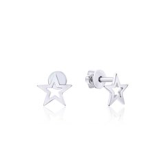 Серебряные серьги гвоздики "Star mini"