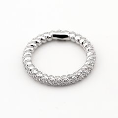 Серебряное кольцо-дорожка с фианитами K11956, 17 размер, уточнюйте