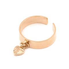 Фото Открытое золотое кольцо с сердечком K11808