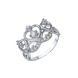 Серебряное кольцо с фианитами 71842, 16.5, Белый