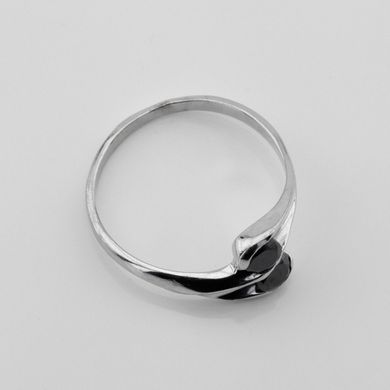 Серебряное кольцо с черными фианитами 11429-4, уточнюйте