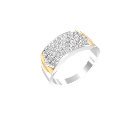 Серебряное женское кольцо "Ninon", уточнюйте, Белый