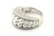 Серебряное кольцо с жумчугом и фианитами CK11005, уточнюйте