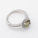 Серебряное кольцо с султанитом и фианитами K11999, уточнюйте