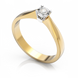 Золота каблучка з діамантом "Diana", уточнюйте, 1Кр57-0.03-4/4, Білий