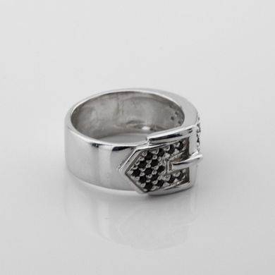 Серебряное кольцо Ремень с фианитами 11500-5, уточнюйте