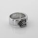 Серебряное кольцо Ремень с фианитами 11500-5, уточнюйте