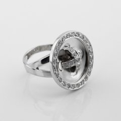 Серебряное кольцо Пуговица 11024-4, уточнюйте