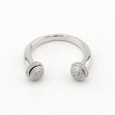 Серебряное кольцо с фианитами K11888, уточнюйте