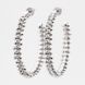 Срібні сережки-пусети "Шипи" (діаметр 5 см)