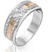 Серебряное женское кольцо "Arabel", Белый, уточнюйте, Белый