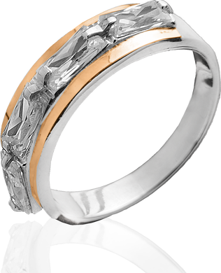 Серебряное женское кольцо "Riddle", уточнюйте, Белый