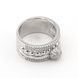 Серебряное кольцо с фианитами K11879, уточнюйте