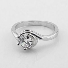 Серебряное кольцо с фианитом K111694, уточнюйте