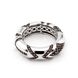 Серебряное кольцо с коричневыми фианитами K11855, уточнюйте