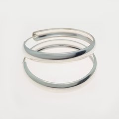 Серебряные серьги кольца "Nice"