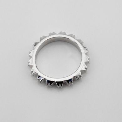 Серебряное кольцо Шипы с фианитами k111613, уточнюйте