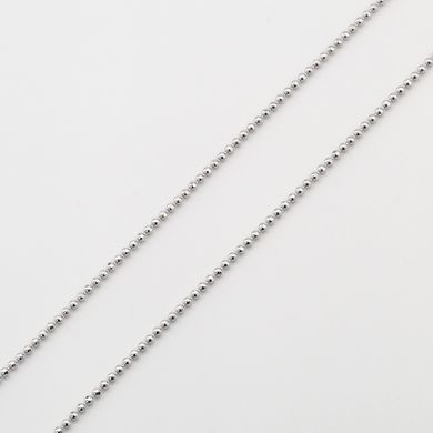 Серебряная шариковая цепочка на силиконовом регуляторе chk23147, 60 размер