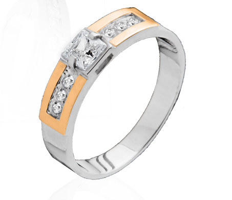 Серебряное женское кольцо "Rialto", Белый, уточнюйте, Белый