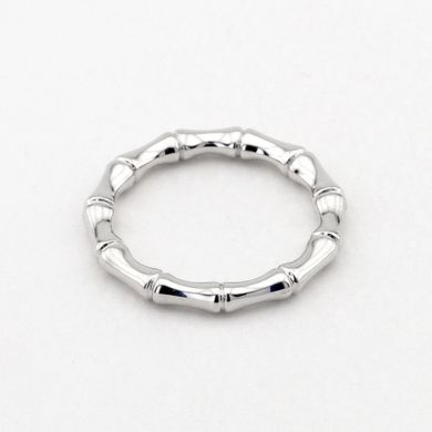 Серебряное кольцо "Бамбук" с фианитами K11851, уточнюйте