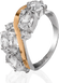 Серебряное женское кольцо "Olvia", уточнюйте, Белый