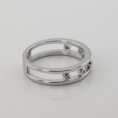 Серебряное кольцо с фианитами k111601, уточнюйте