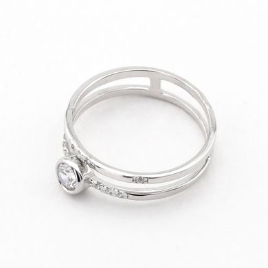 Серебряное кольцо с фианитами 111047-4, уточнюйте