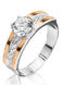 Серебряное женское кольцо "Virsavi", Белый, уточнюйте, Белый
