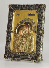 Фото Ікона настінна Святе Сімейство з сухозлітним золотом