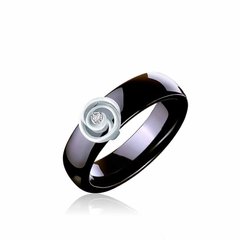 Серебряное кольцо С1034ч, уточнюйте, Черный