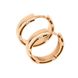 Золотые серьги-кольца с фианитами (Диаметр1,8 см) C12858
